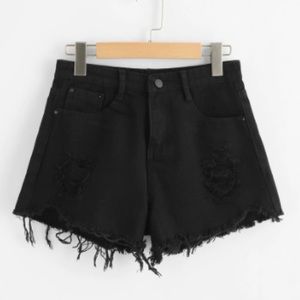 Black high waisted shorts